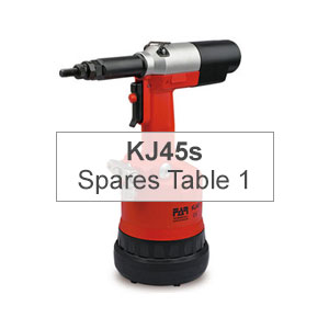 Mettex Air Tools FAR KJ45s Tool Spares Table 1
